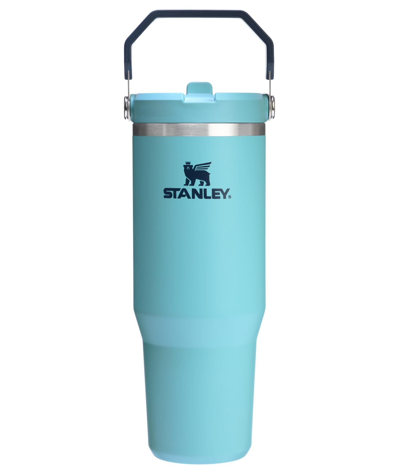 Stanley IceFlow Stainless Steel Tumbler - Vacuum Insulated Water Bottle for Home, Office or Car Reusable Cup with Straw Leak Resistant Flip Cold for 12 Hours or Iced for 2 Days, Azure, 30 OZ / 0.89 L