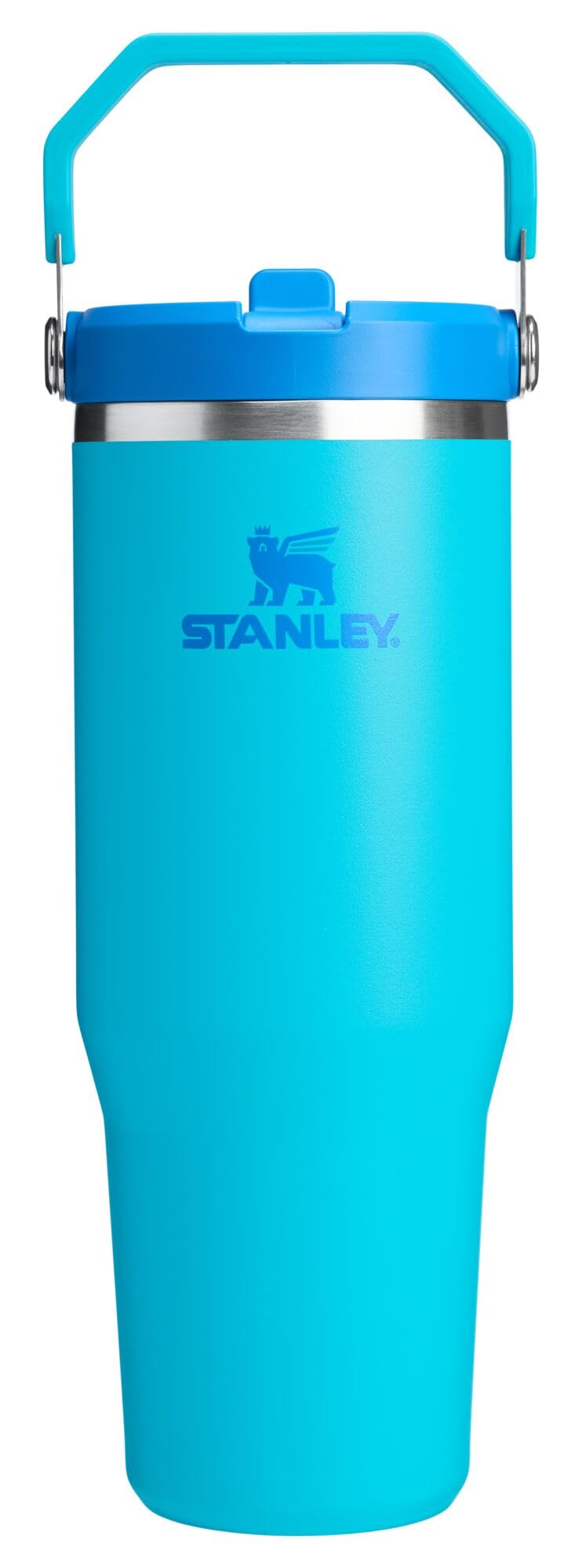 Stanley IceFlow Stainless Steel Tumbler - Vacuum Insulated Water Bottle for Home, Office or Car Reusable Cup with Straw Leak Resistant Flip Cold for 12 Hours or Iced for 2 Days, Azure, 30 OZ / 0.89 L