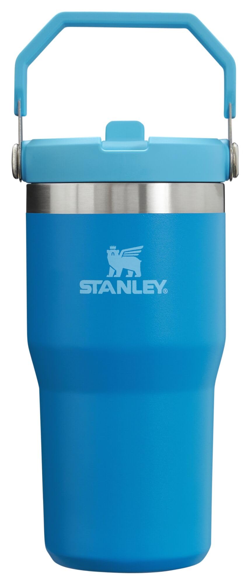 Stanley IceFlow Stainless Steel Tumbler - Vacuum Insulated Water Bottle for Home, Office or Car Reusable Cup with Straw Leak Resistant Flip Cold for 12 Hours or Iced for 2 Days, Azure, 30 OZ / 0.89 L