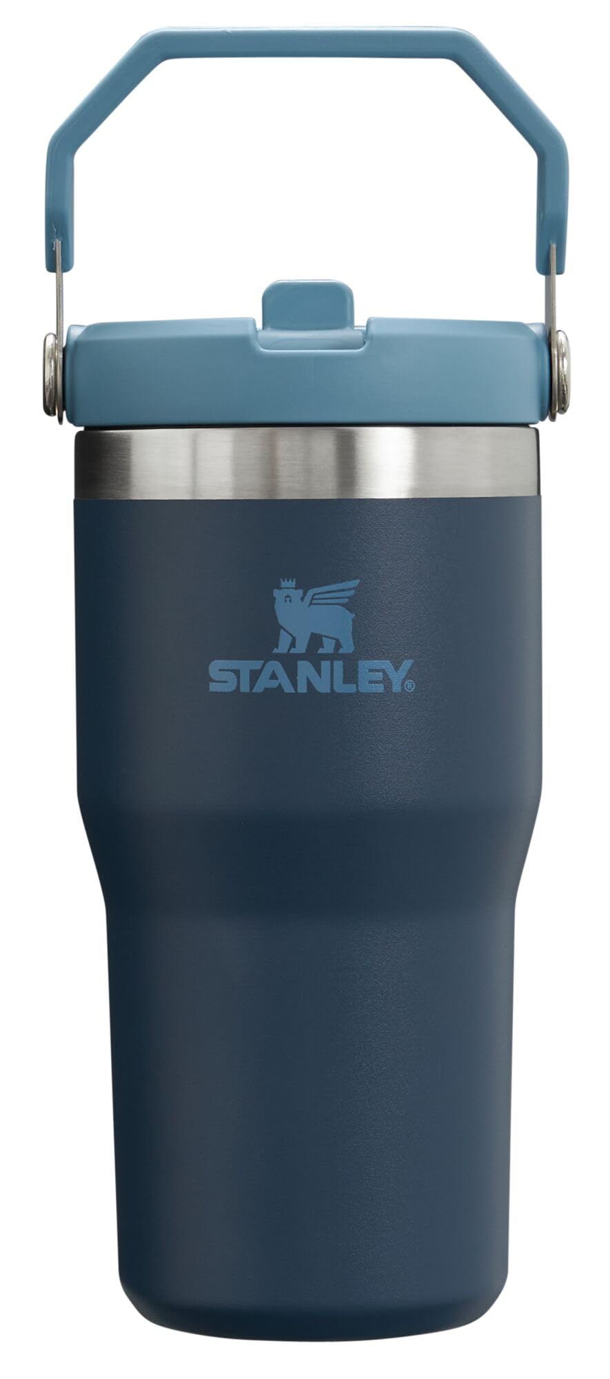 Stanley IceFlow Stainless Steel Tumbler - Vacuum Insulated Water Bottle for Home, Office or Car Reusable Cup with Straw Leak Resistant Flip Cold for 12 Hours or Iced for 2 Days, Azure, 30 OZ / 0.89 L