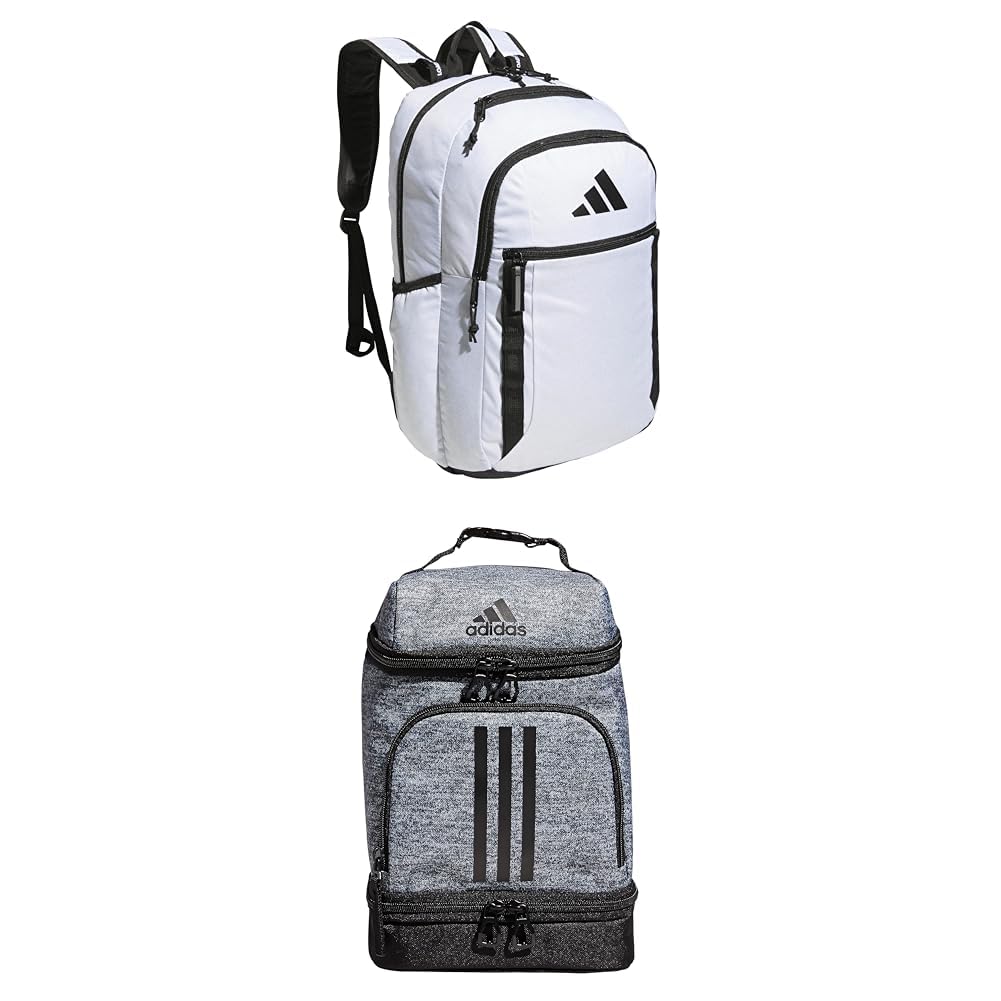 adidas Excel Backpack for Men & Women – Durable Large Athletic Laptop Bag, 7.0/Black, One Size