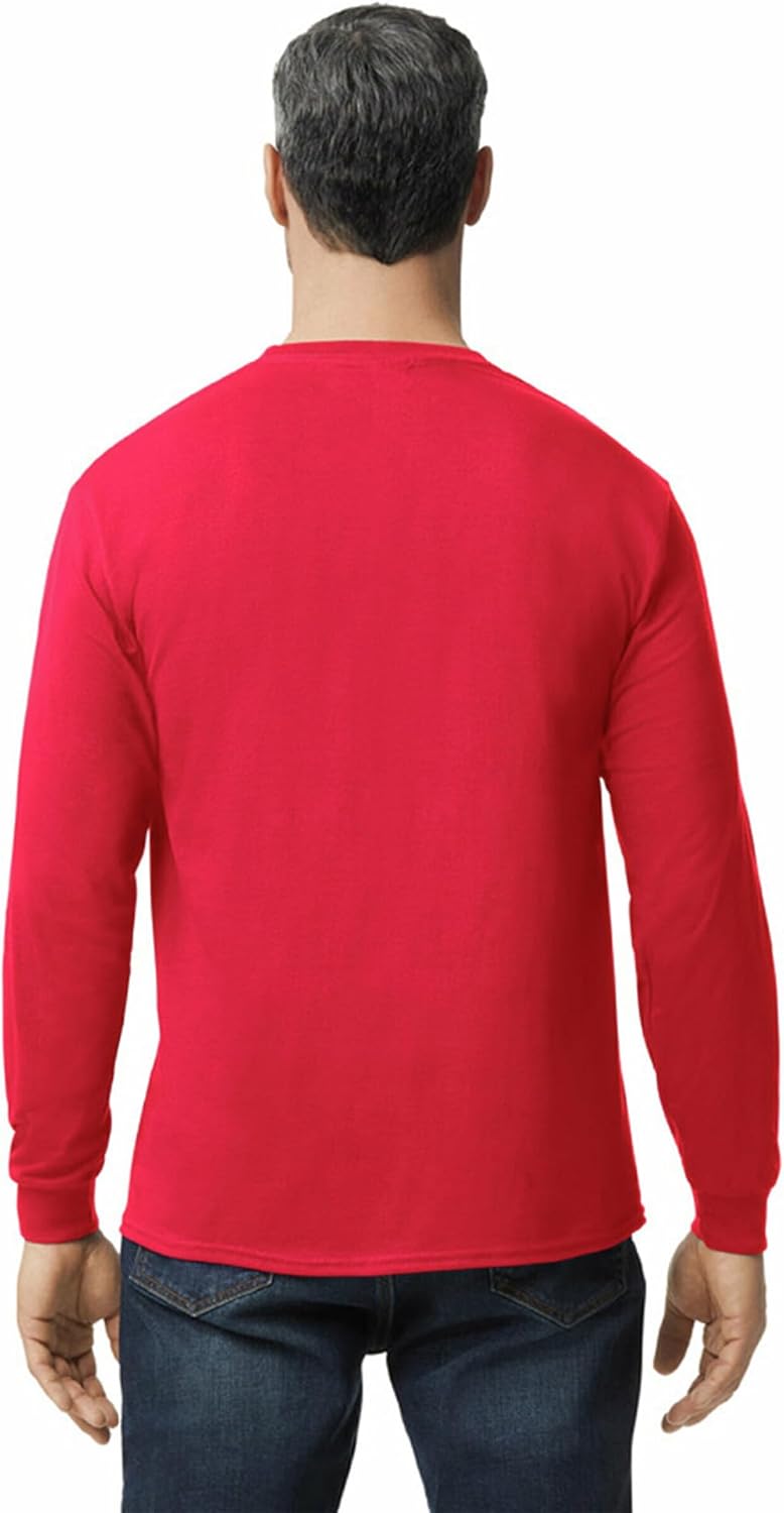 Gildan Adult Heavy Cotton Long Sleeve T-Shirt, Style G5400, 2-Pack