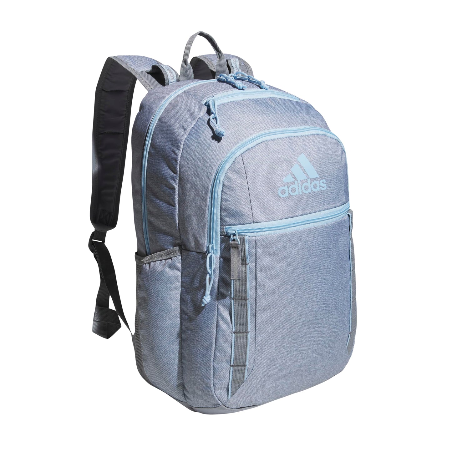 adidas Excel Backpack for Men & Women – Durable Large Athletic Laptop Bag, 7.0/Black, One Size