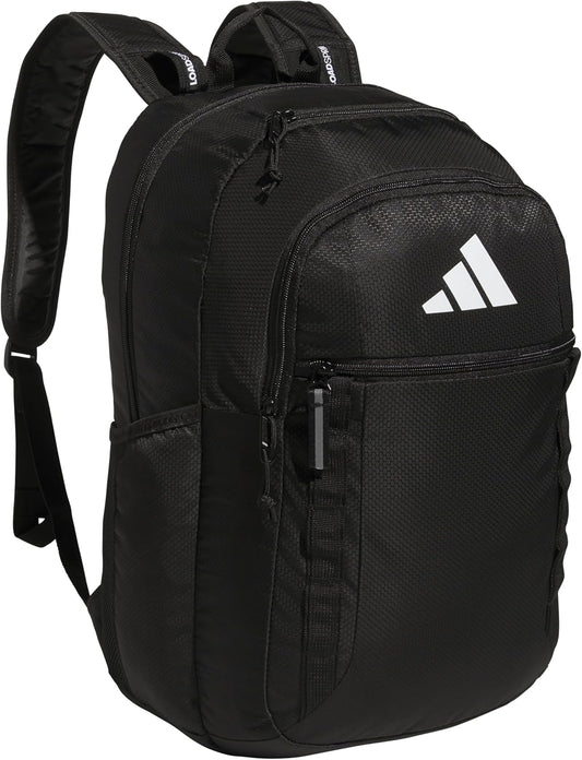 adidas Excel Backpack for Men & Women – Durable Large Athletic Laptop Bag, 7.0/Black, One Size