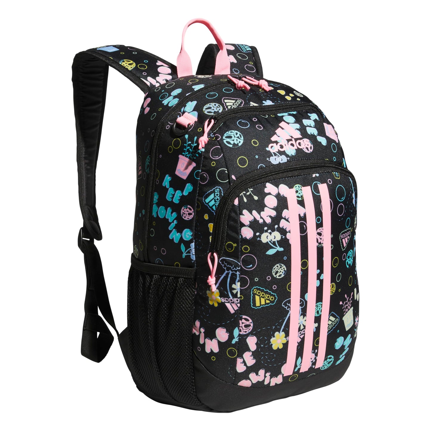 adidas Creator Laptop Backpack for Women and Men, Comfortable and Durable Small Athletic Bag, Black/White, One Size