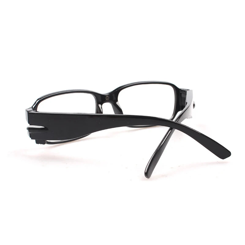 LED Light Reading Glasses Clear Occhiali Da Lettura +1.00 +1.50 +2.00 +2.50 +3.00 +3.50 +4.00 Diopter Night Presbyopic Glasses
