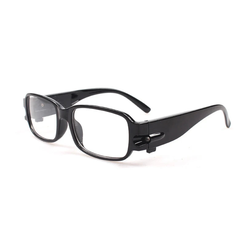 LED Light Reading Glasses Clear Occhiali Da Lettura +1.00 +1.50 +2.00 +2.50 +3.00 +3.50 +4.00 Diopter Night Presbyopic Glasses
