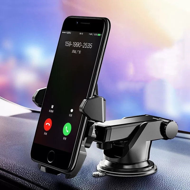 [Retractable 360 Rotate] Car Phone Holder Suction Cup Automobile Phone Holder Air Outlet Navigation Holder