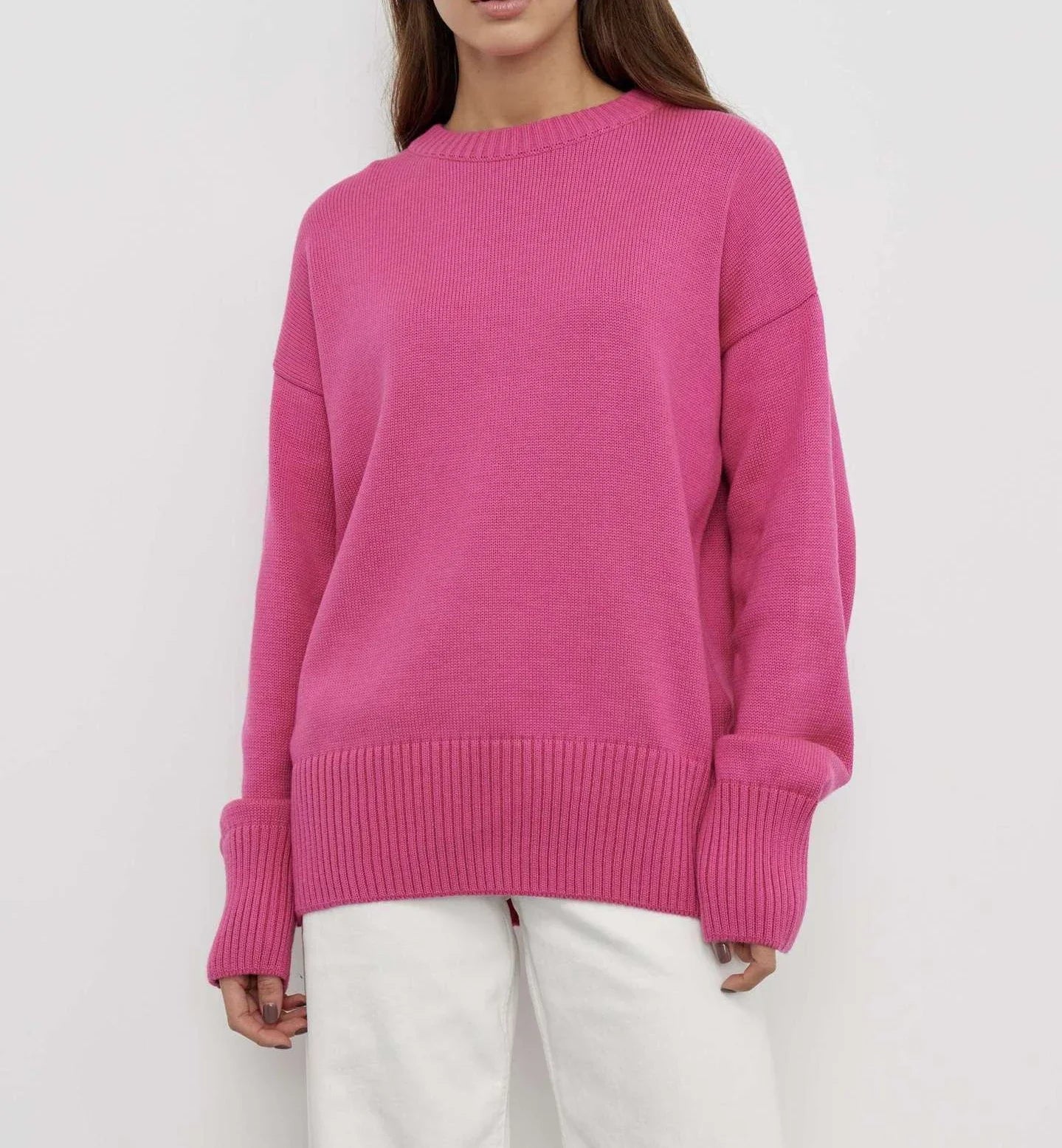 Winter Warm Soft Thick Knit Sweaters Black Sweater Pullover Loose Lazy Pullovers Korean Autumn Women Coat O Neck Sweater Jumper