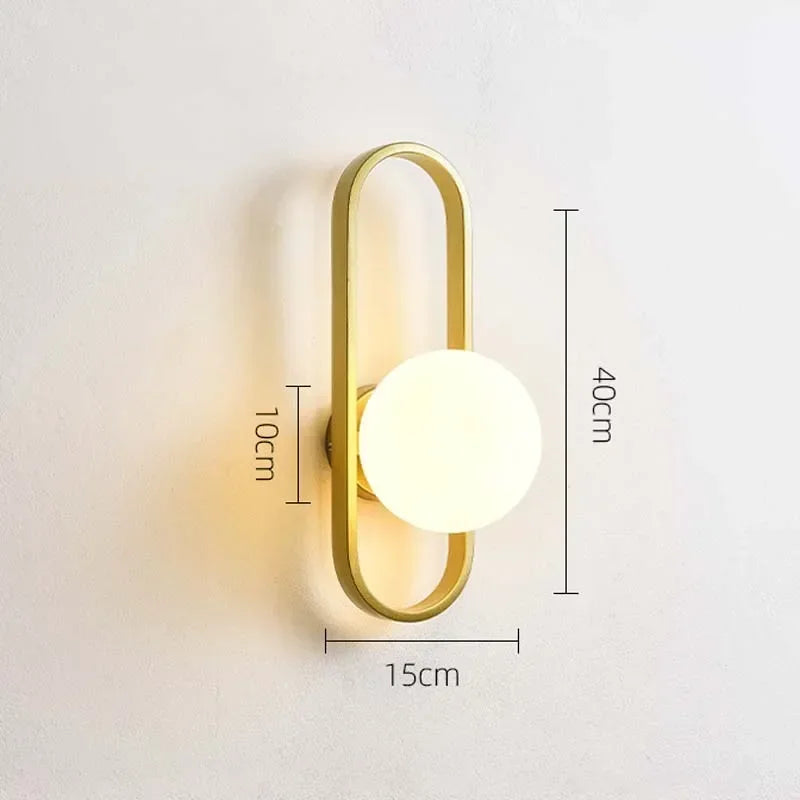 LED Wall Lamp For Luxury Living Room Bedroom Bedside Corridor Aisle Light Hotels Background Home Decorative Wall Sconce 12W