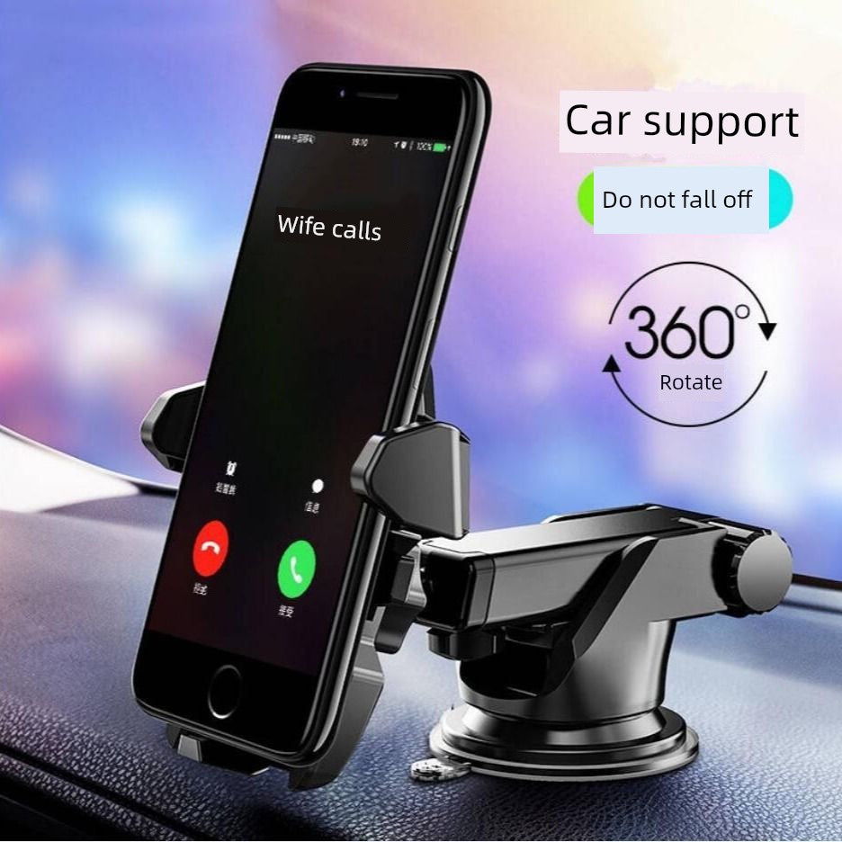 [Retractable 360 Rotate] Car Phone Holder Suction Cup Automobile Phone Holder Air Outlet Navigation Holder