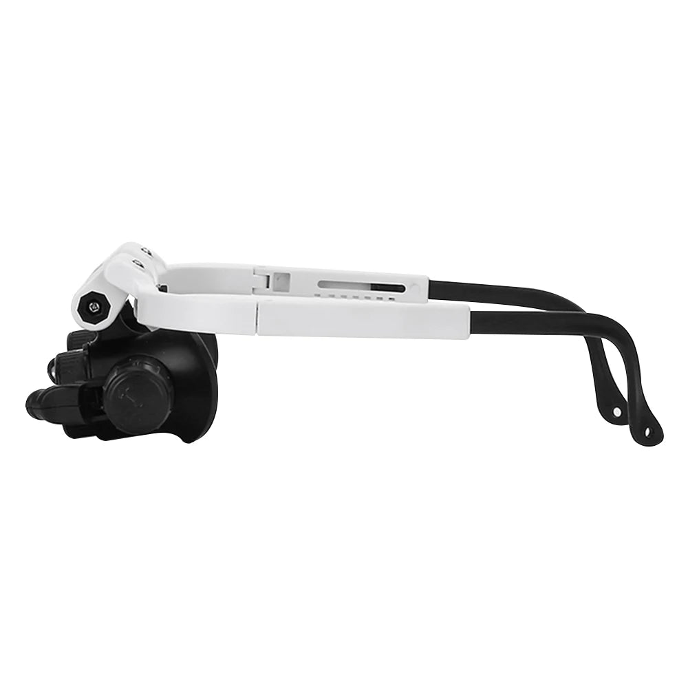 LED Headband Glasses Magnifiers 8X 15X 23X Craft Reading Magnifying Glass With Light  Magnifying Lens Mirror loupe Repair Tool