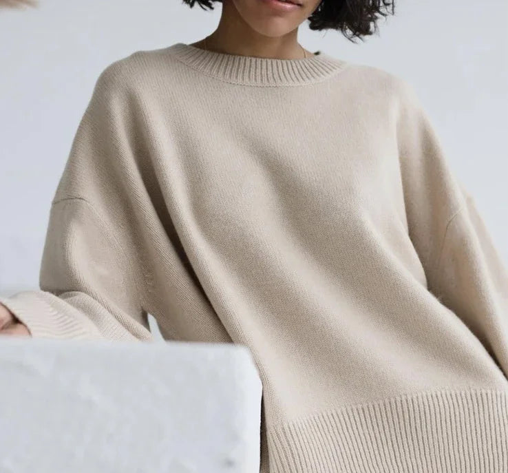 Winter Warm Soft Thick Knit Sweaters Black Sweater Pullover Loose Lazy Pullovers Korean Autumn Women Coat O Neck Sweater Jumper