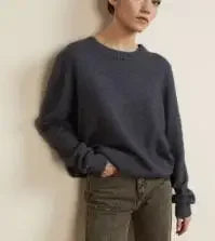 Winter Warm Soft Thick Knit Sweaters Black Sweater Pullover Loose Lazy Pullovers Korean Autumn Women Coat O Neck Sweater Jumper