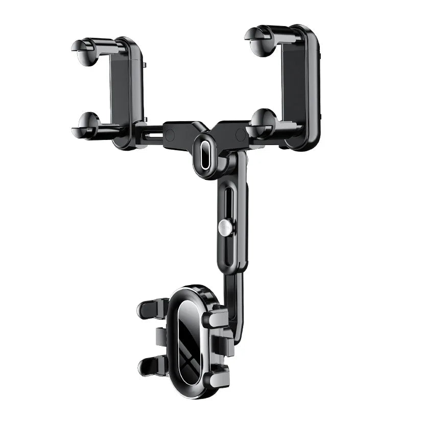 360 Rotating Car Phone Holder Rearview Mirror Mount Car Phone Bracket Navigation GPS Stand Foldable Mobile Cell Support in Car