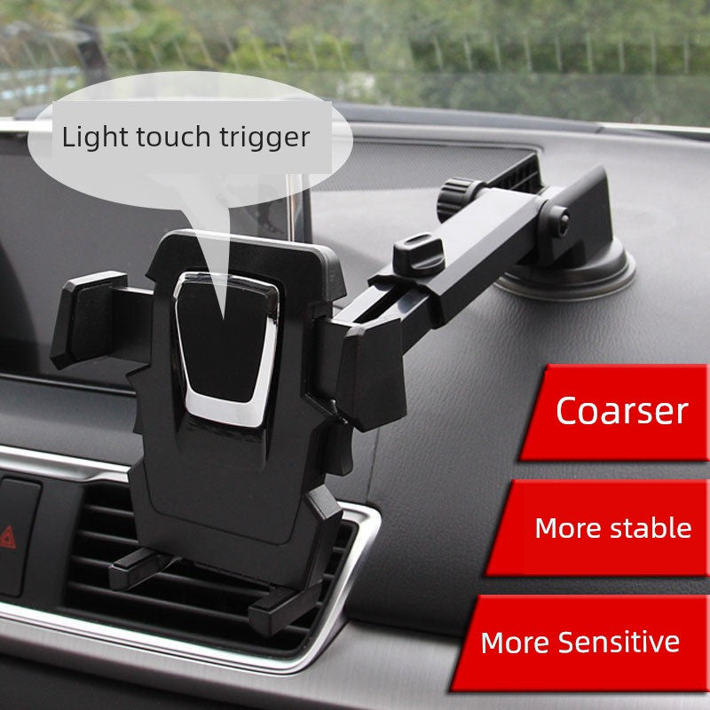 [Retractable 360 Rotate] Car Phone Holder Suction Cup Automobile Phone Holder Air Outlet Navigation Holder